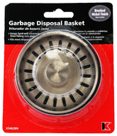 Plumb Pak K5462BN Garbage Disposal Strainer/Stopper, Steel, Brushed Nickel